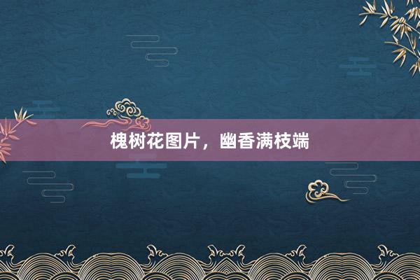 槐树花图片，幽香满枝端